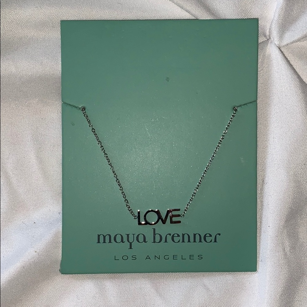 Maya brenner “Love” silver bracelet